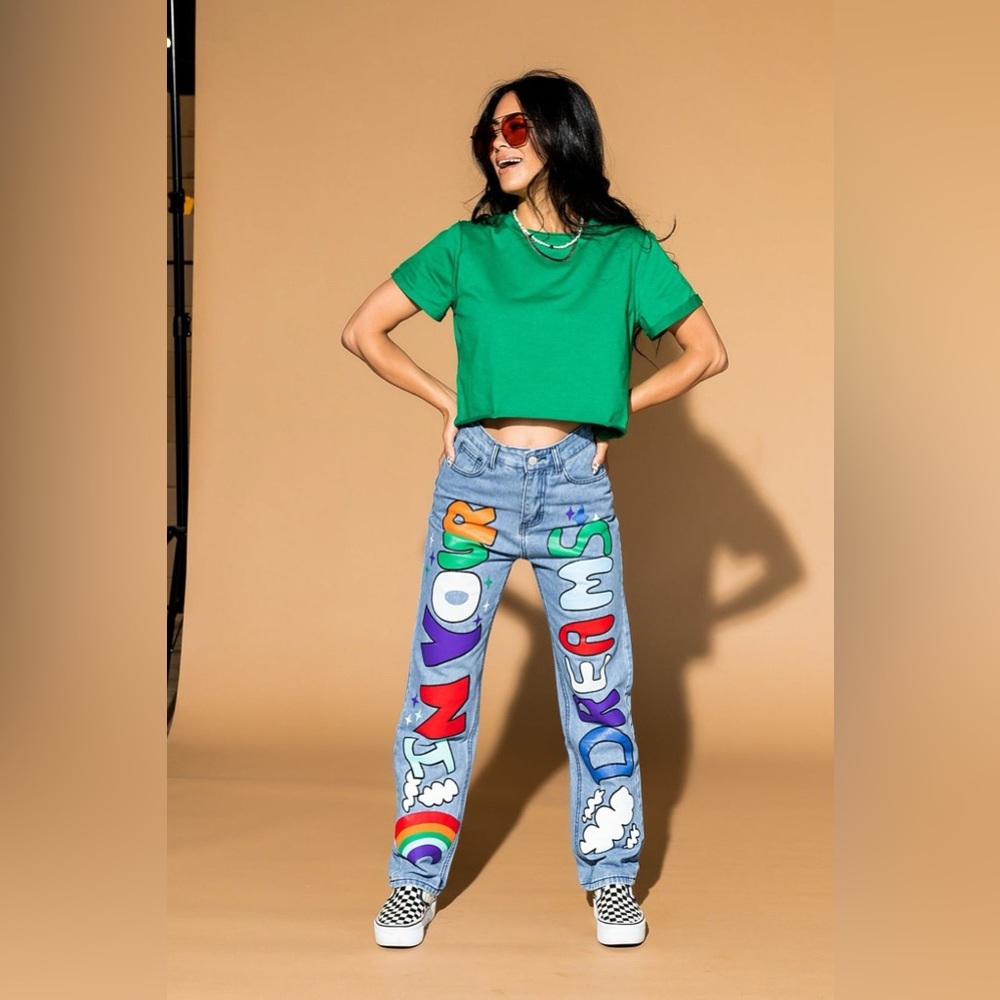 Dressed in Lala Good Timer Cropped Tee in Small
